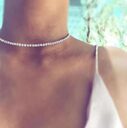 Temperament necklace with diamonds female clavicle
