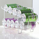 Cans Coke kitchen storage rack double-layer finishing shelf