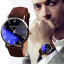 Fashion watch waterproof simple casual belt men