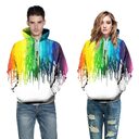 3D Hoodies Men Splatter Colorful Paint Stains 3D
