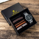 Steel band watch sport quartz