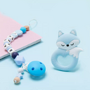 Baby pacifier chain silicone molar teether bite