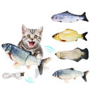 Electric Funny Cat Simulation Fish Beating Usb Jumping