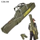 Foldable pot belly fishing rod bag