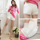 Women Shorts Lace Short Pants Lady Casual Black
