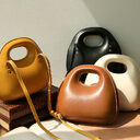 Fashion Shell Type Round Flap Women Handbag Messenger