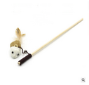 Cat toy funny stick kitten wooden handmade mouse