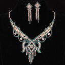 European and American exaggerated butterfly necklace
