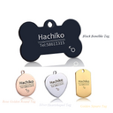 Pet Titanium Steel Tag Engrave Dog Name