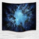 for home decoration wall hanging forest starry tapestry