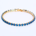 Cubic Zirconia Tennis Bracelets Iced Out Chain Crystal
