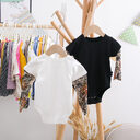 Baby summer wrap fart onesie