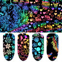 Nail Laser Star Sticker Thermal Transfer Decals Symphony