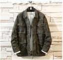 New Mens Camouflage Denim Jacket Coat Man Coats
