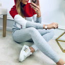 Women's Sportswear Fashion Autumn Hooded Casual Suit Tracksuit