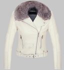 Detachable Fur Collar Warm Faux Leather Jacket