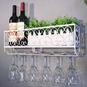 Wall Mount Metal Wine Rack Bottle Tray