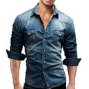 Men Shirt Brand Male Long Sleeve Shirts Casual