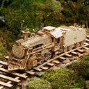 3D Wooden Puzzle Train Model DIY Toy Mechanical