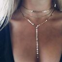 Tattoo Coin Choker One Layer Three Layers Lariat