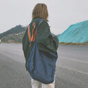 Big Tote Bags Large Capacity Canvas Denim Shipping
