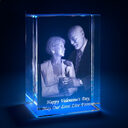 3D Laser Square Crystal Photo Frame With Love