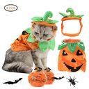 Halloween Pet Cats Costume Props Creative Pumpkin Shape