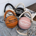 Basketball Shape Handbags and Purses for Women Chain