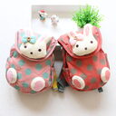 Korean version of pure cotton children's shoulder knapsack