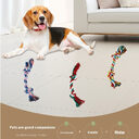 Dog bite rope toy knot molar bite-resistant color