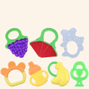 Toddlers Infants Baby Teething Toy Soft Silicone Fruit