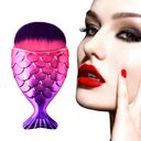Fish Scale Makeup Brush Fishtail Bottom Powder Blush