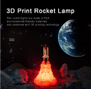 3D Print Rocket Space Shuttle Lamp Night