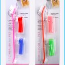 Double Head Toothbrush Soft Pet Finger Set Pets