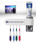 2-in-1 UV disinfection toothbrush holder Automatic toothpaste Washing
