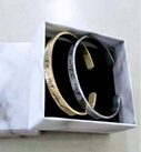 Mantra Bracelet With Quotes Stainless Steel Cuff Inspirational