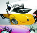 Headlight Eyelash Sticker Car Eyelashes False Electric Eye