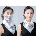 Hanging Ear Thin Face-covering Scarf Triangle Veil