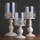 Strongwell Candle Holder Cube Stand Candlestick Metal Base