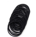 100Pcs Black Elastic Hair Bands Ponytail Holder Head