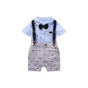 Baby boy short sleeve suit summer British overalls