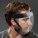 Full face mask transparent sports with edging