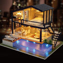 Doll House Wooden Furniture Diy Miniature Box Puzzle