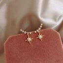 Octagonal earrings commute