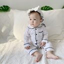Baby pajamas solid color onesies kids clothes