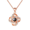 Original Projection Necklace Jewelry Gift with Hidden Love