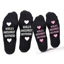 Unisex Men Women Cotton Socks Printing Letter Funny