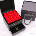 Soap flower Valentine's Day gift double drawer box