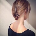 Curved hair comb