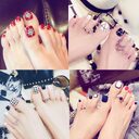 Pro Artificial Acrylic Toe Nails 24pcs Patch
